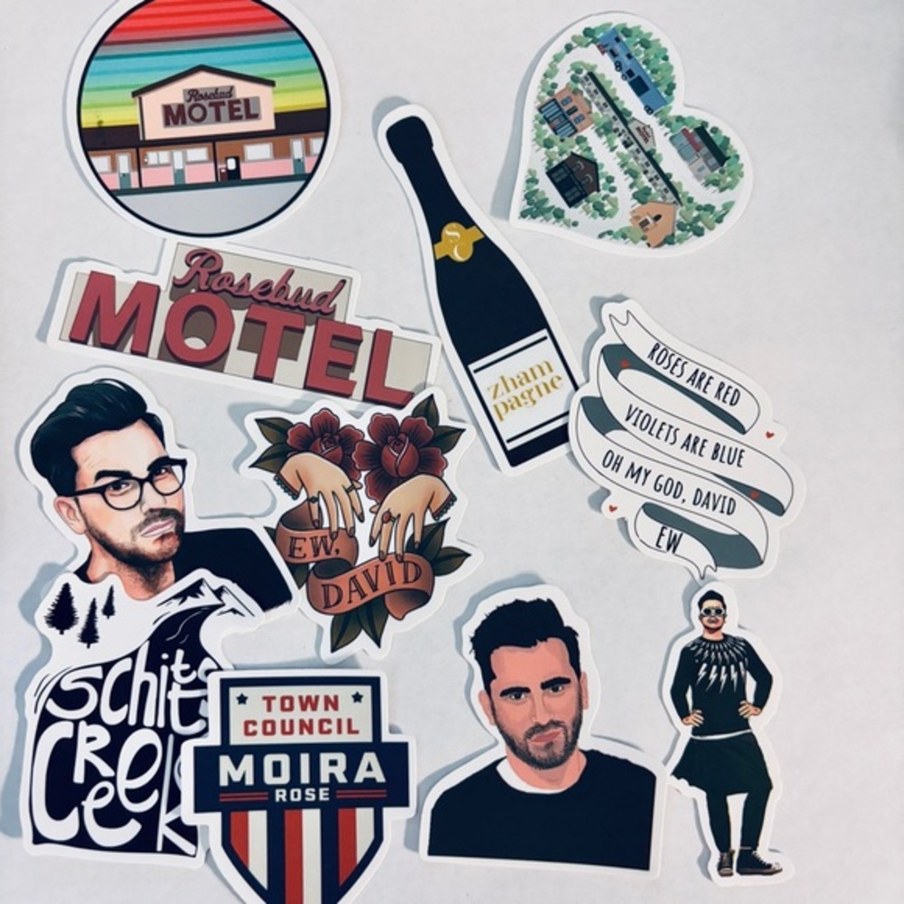 10 Schitt's Creek Stickers, NWT
